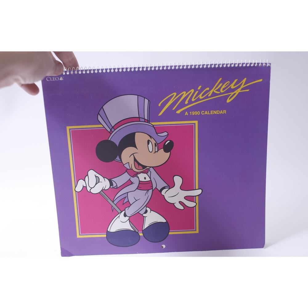 Mickey, 1990, Calendar, Cleo, Disney, Prints, Plates, ~ 250407-WH 173